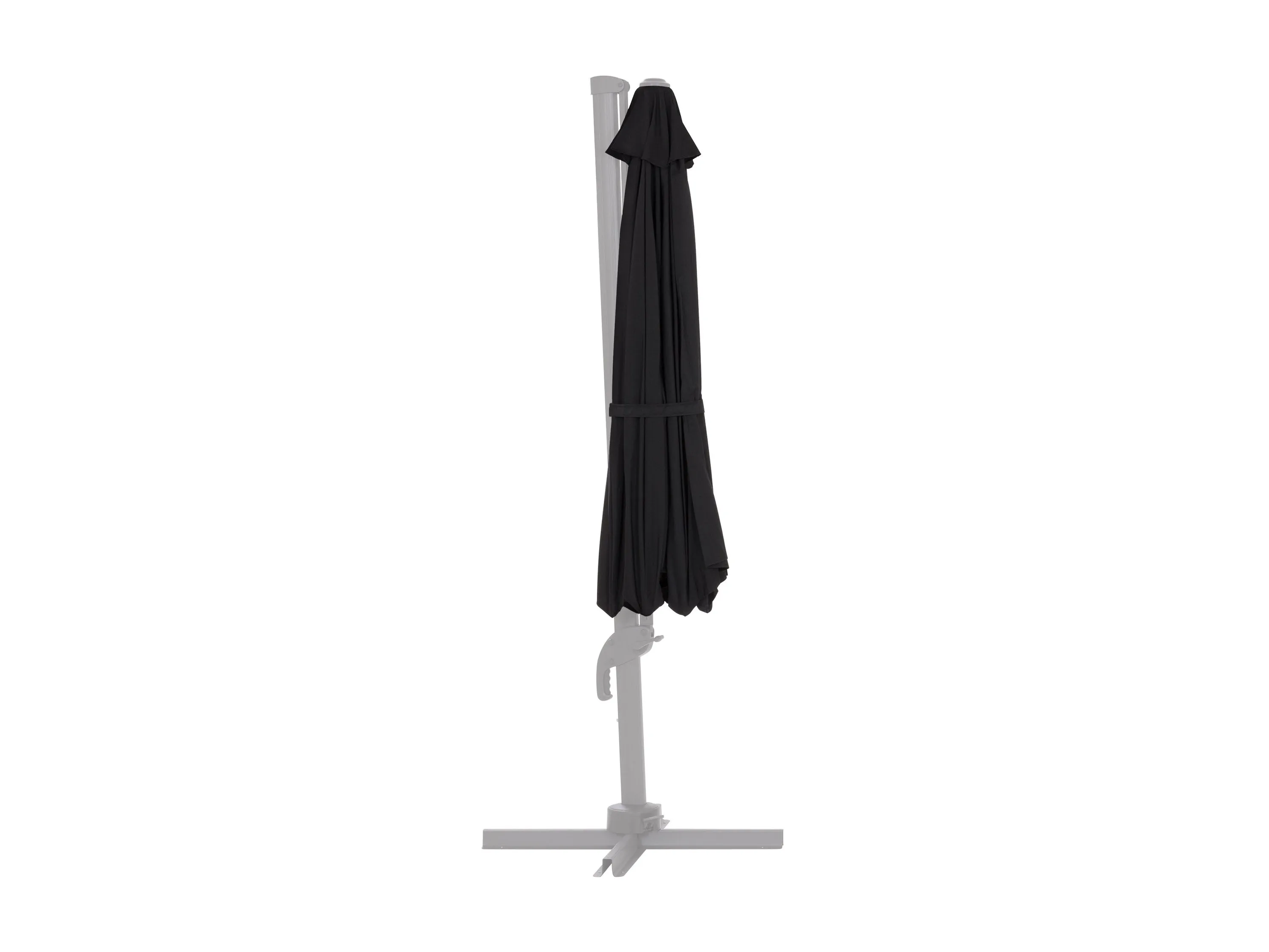 11.5ft Deluxe Offset Patio Umbrella Canopy Replacement - Black