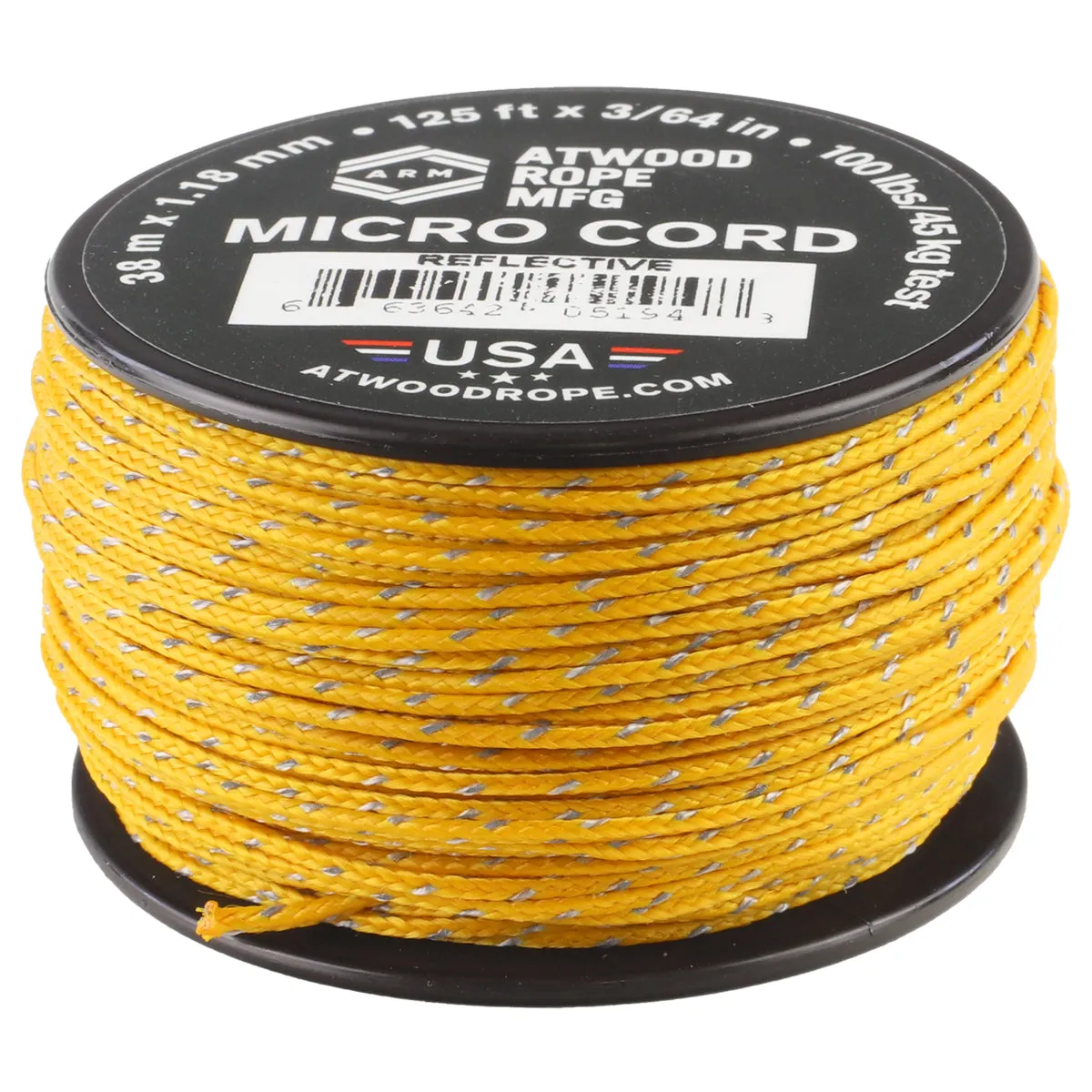 1.18mm Micro Cord Reflective - Airforce Gold