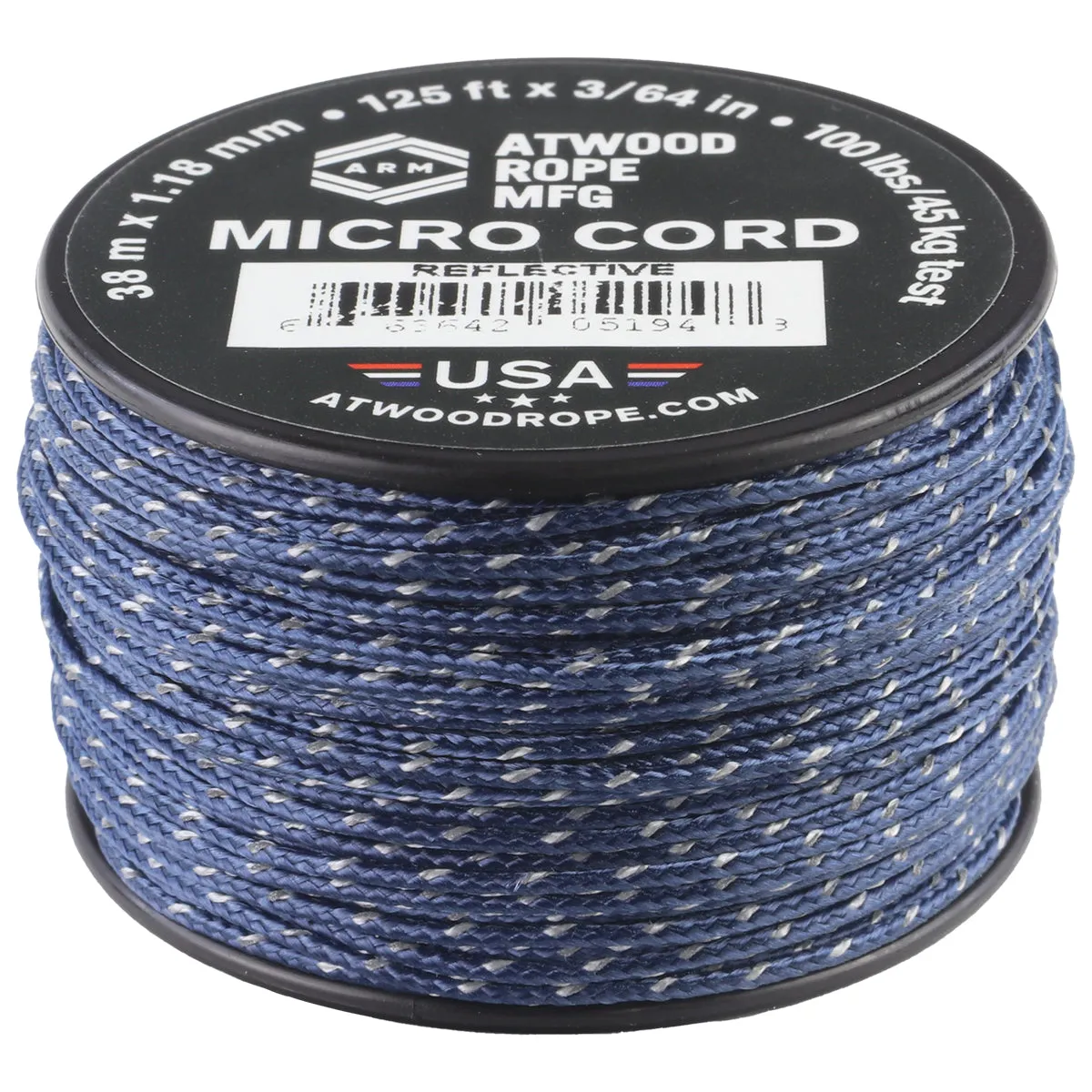 1.18mm Micro Cord Reflective - Navy