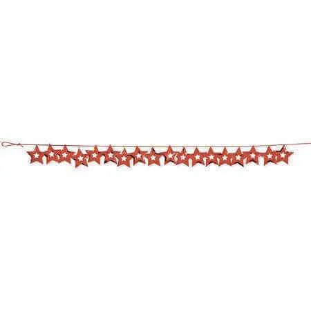 9ft Confetti Garland Stars - Red