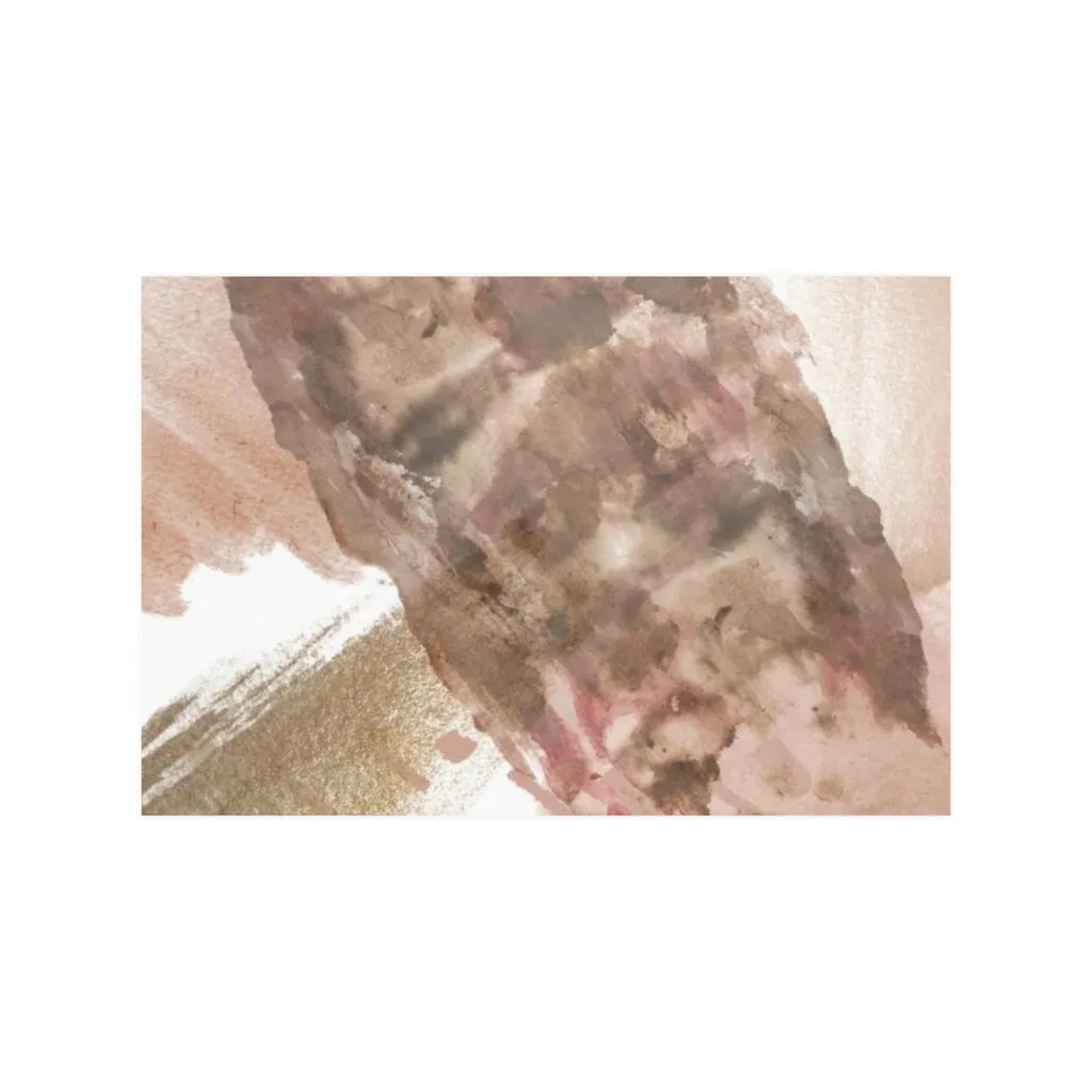 Abstract Boho Art Prints | Bronze Rose Gold