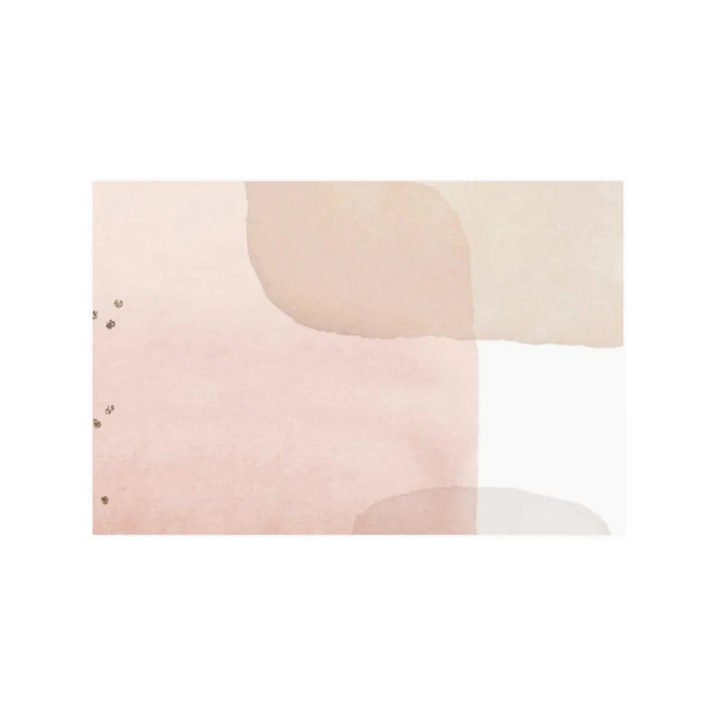 Abstract Boho Art Prints | Rose Gold Beige Cream