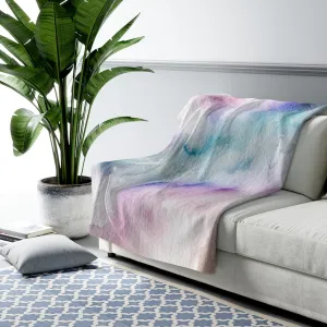 Abstract Comfy Blanket | Purple Blue Ombre