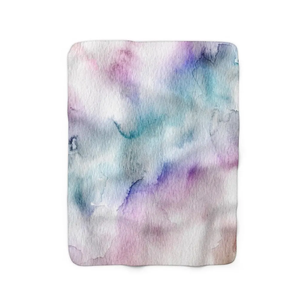 Abstract Comfy Blanket | Purple Blue Ombre