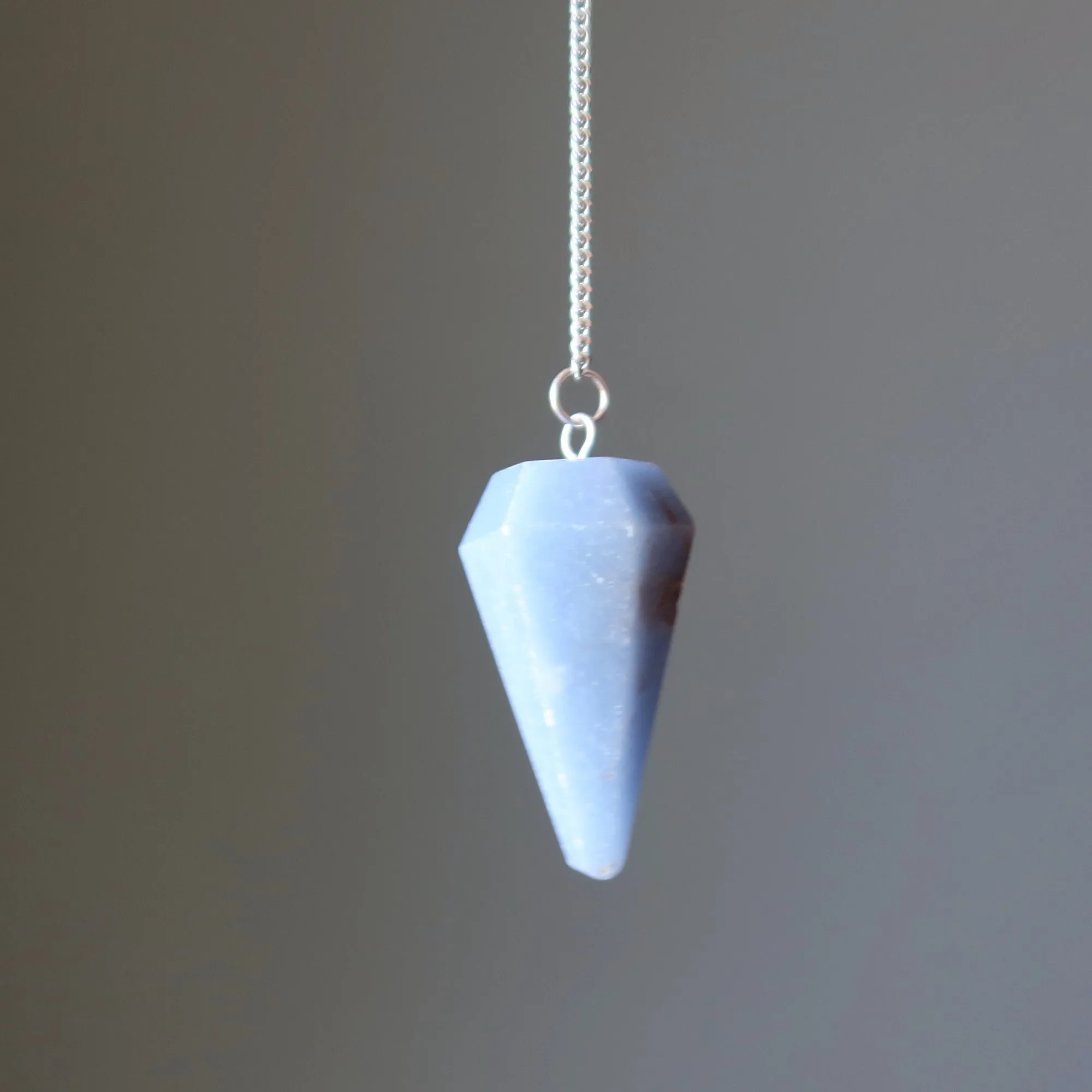 Angelite Pendulum Tick Talk to Angels Stone