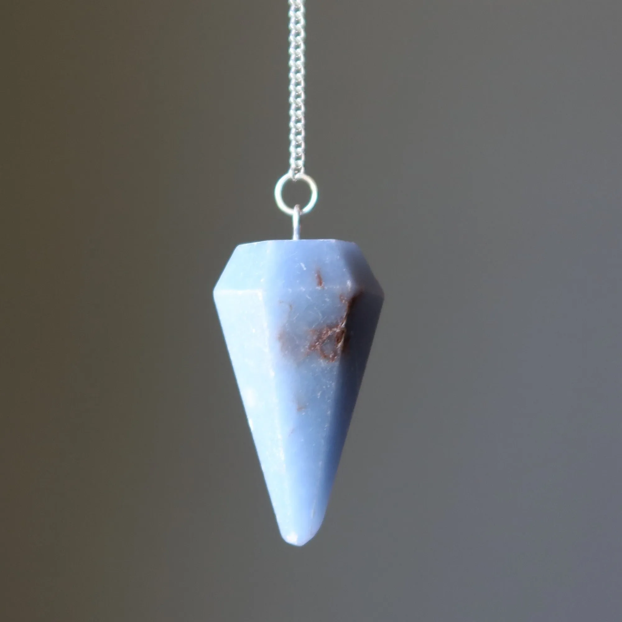 Angelite Pendulum Tick Talk to Angels Stone