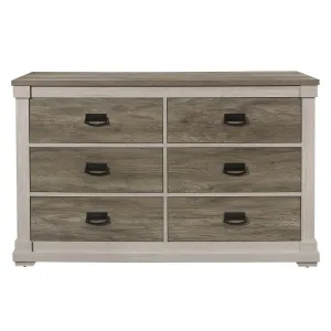 Arcadia Dresser White/Weathered Grey