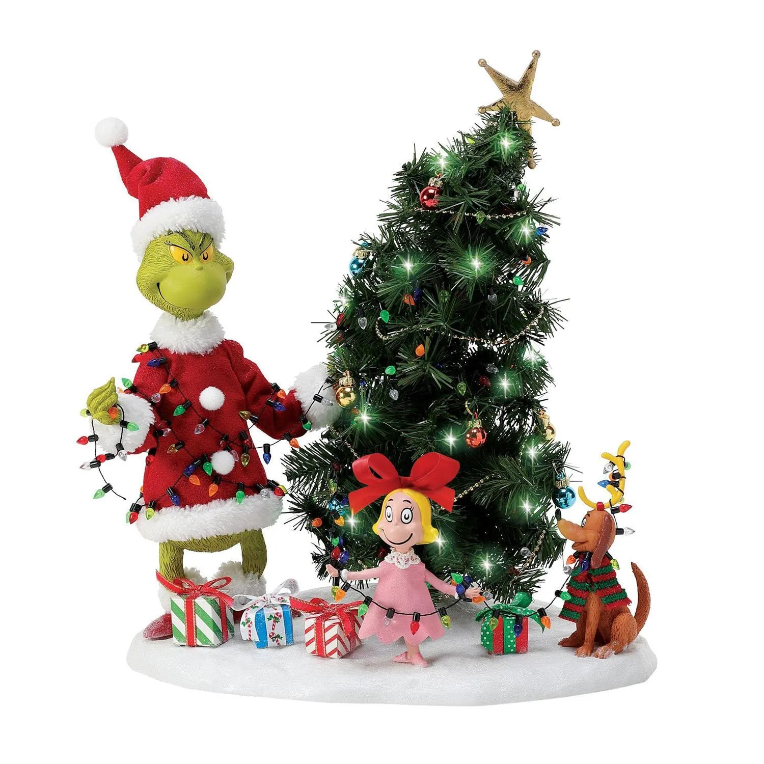 Available to Order 2024 <br> Department 56 Grinch <br> Who-Ville Tree Trimming Party (35cm) - $279.95