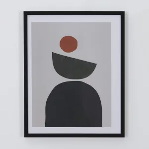 Balancing Shapes Framed Print