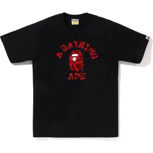 Bathing Ape Color Camo Red Black Tee