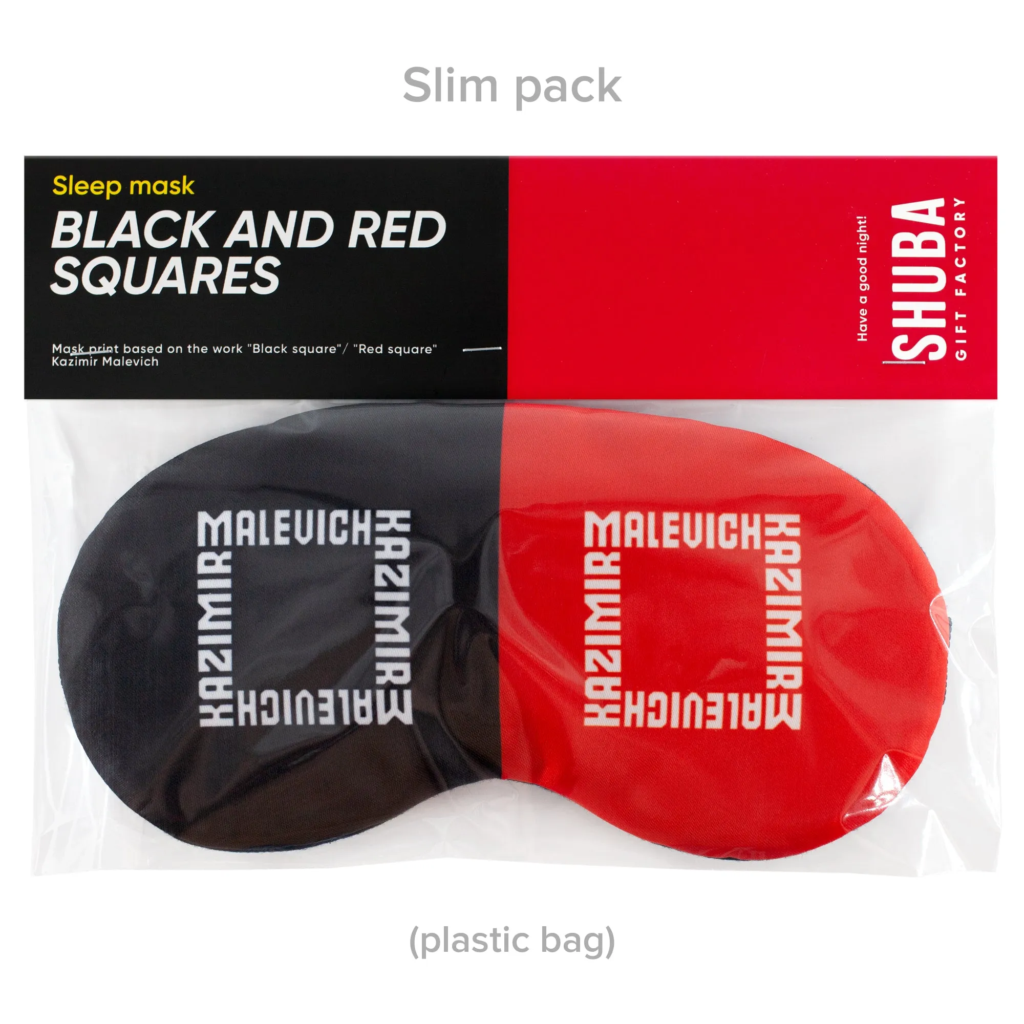 Black and Red Sleep Mask