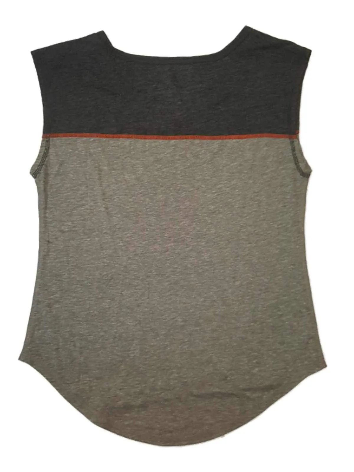 Boise State Broncos Colosseum WOMEN'S Two-Tone Gray Soft Sleeveless T-Shirt (M)