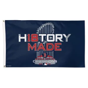 Boston Red Sox 2018 MLB World Series Champions WinCraft Deluxe Flag (3'x5')