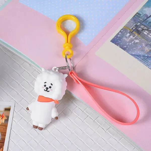 BTS Band Rj | Silicone 3D Lanyard | Keychain