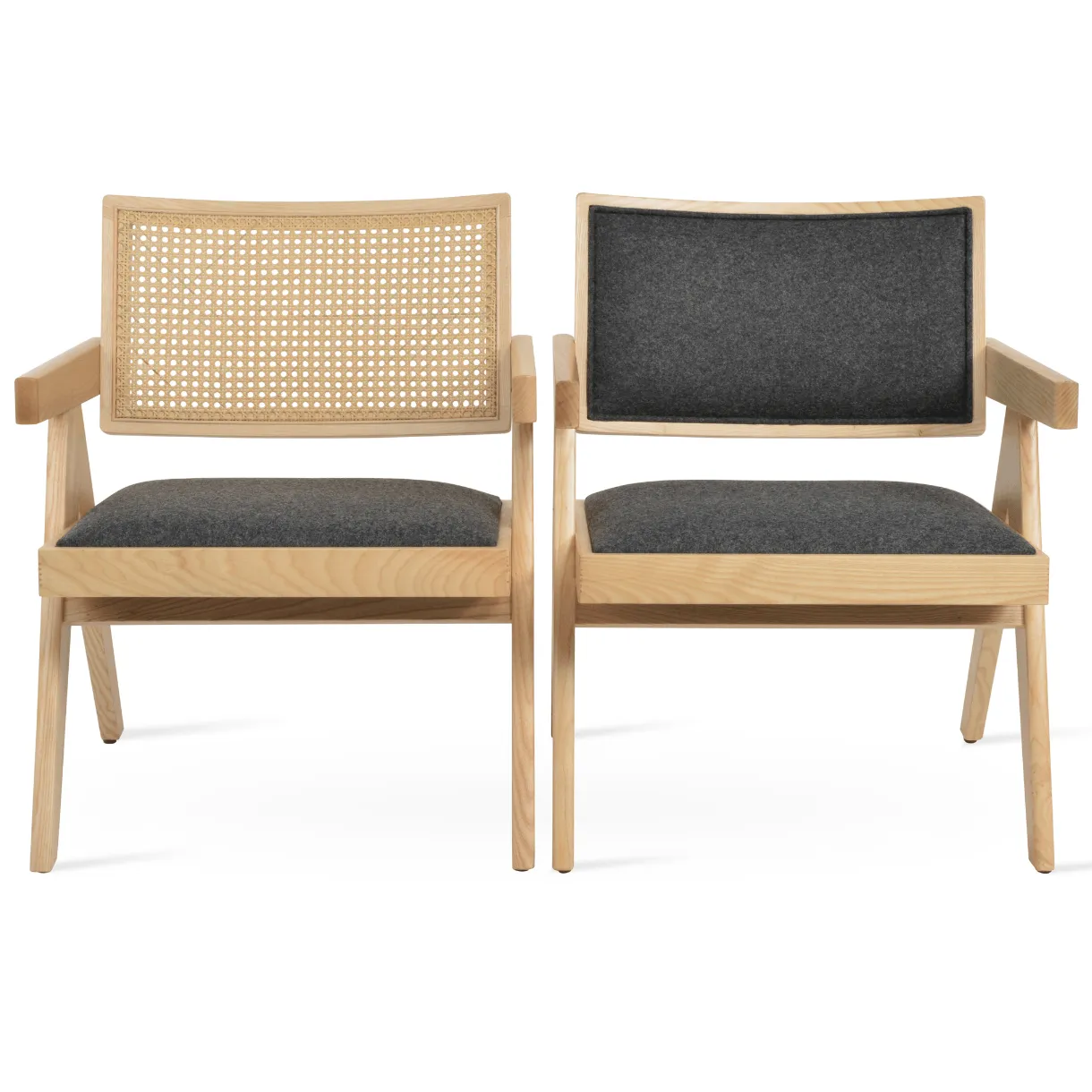 Cane Chairs Pierre J Natural Rattan Lounge Chairs