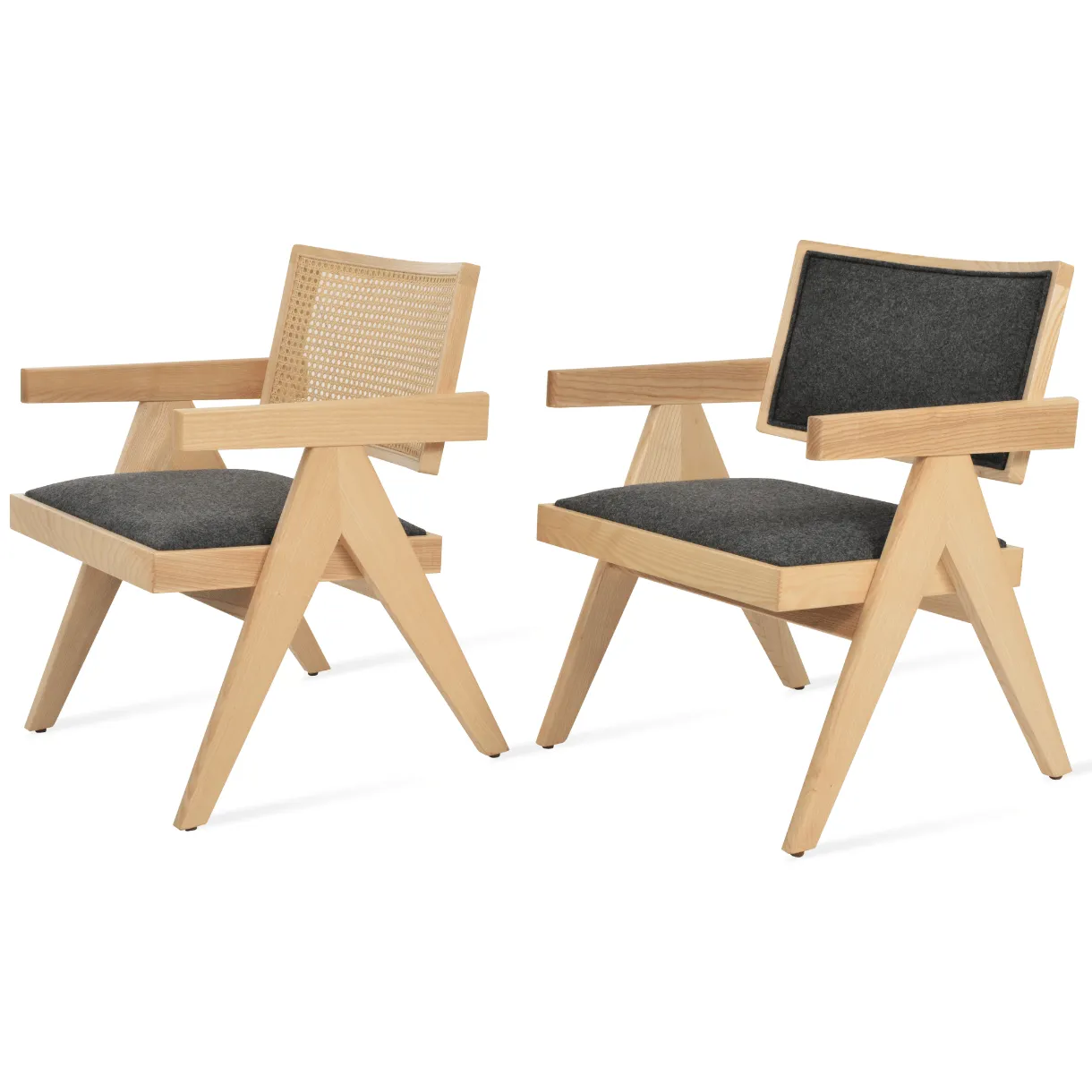 Cane Chairs Pierre J Natural Rattan Lounge Chairs