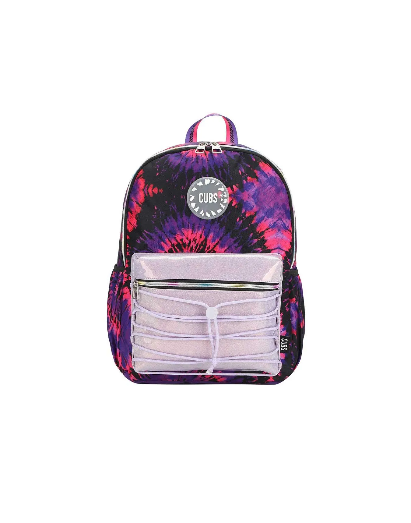 Cubs Black And Purple Tie Dye High School Backpack