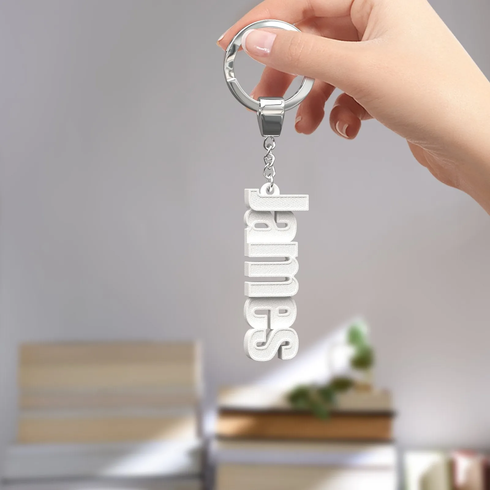 Custom Name 3D Keychain Personalized Keyring For Backpack Luggae Tag