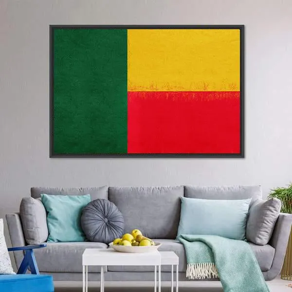 Flag Of Benin Canvas Wall Art