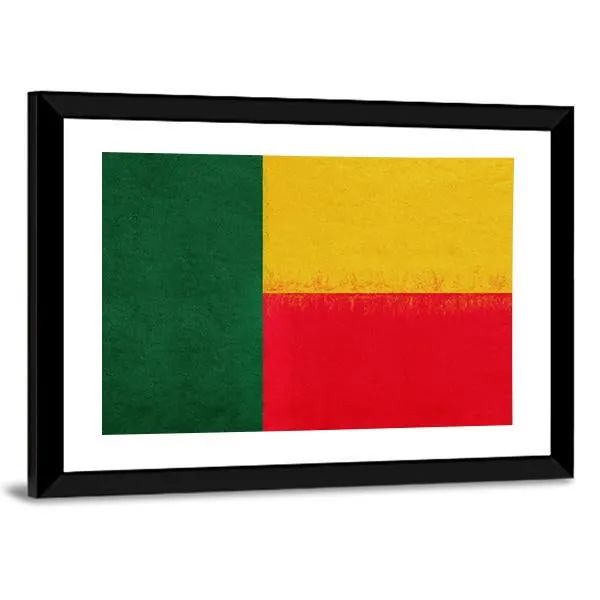 Flag Of Benin Canvas Wall Art