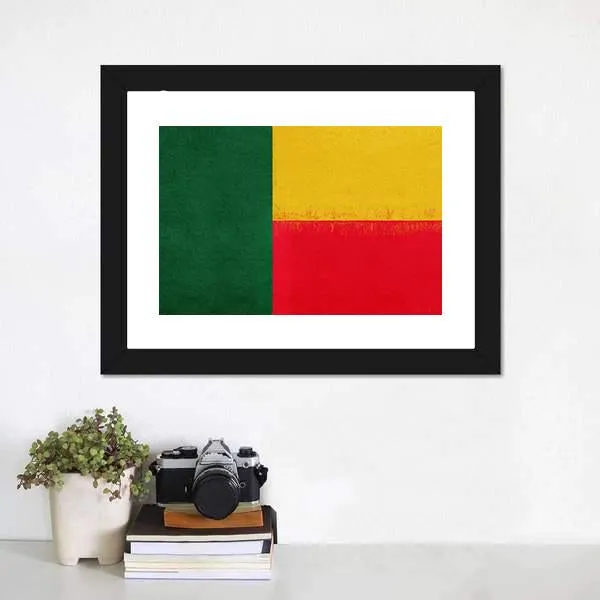 Flag Of Benin Canvas Wall Art