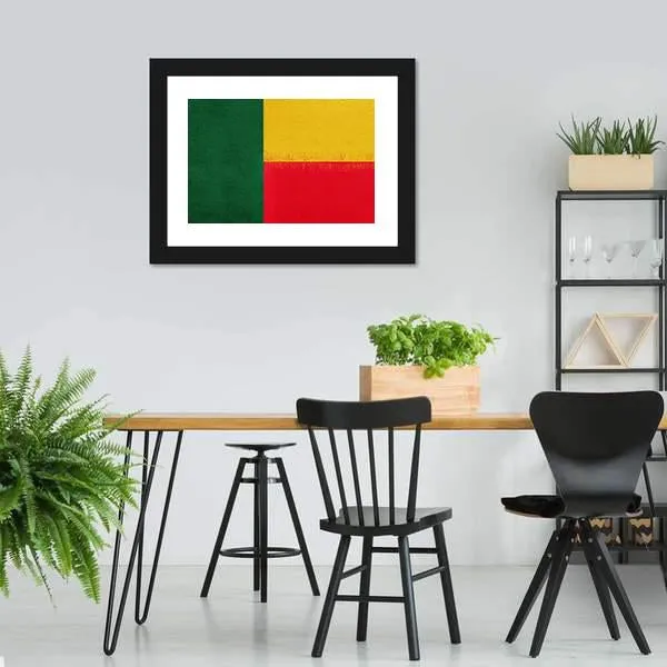 Flag Of Benin Canvas Wall Art