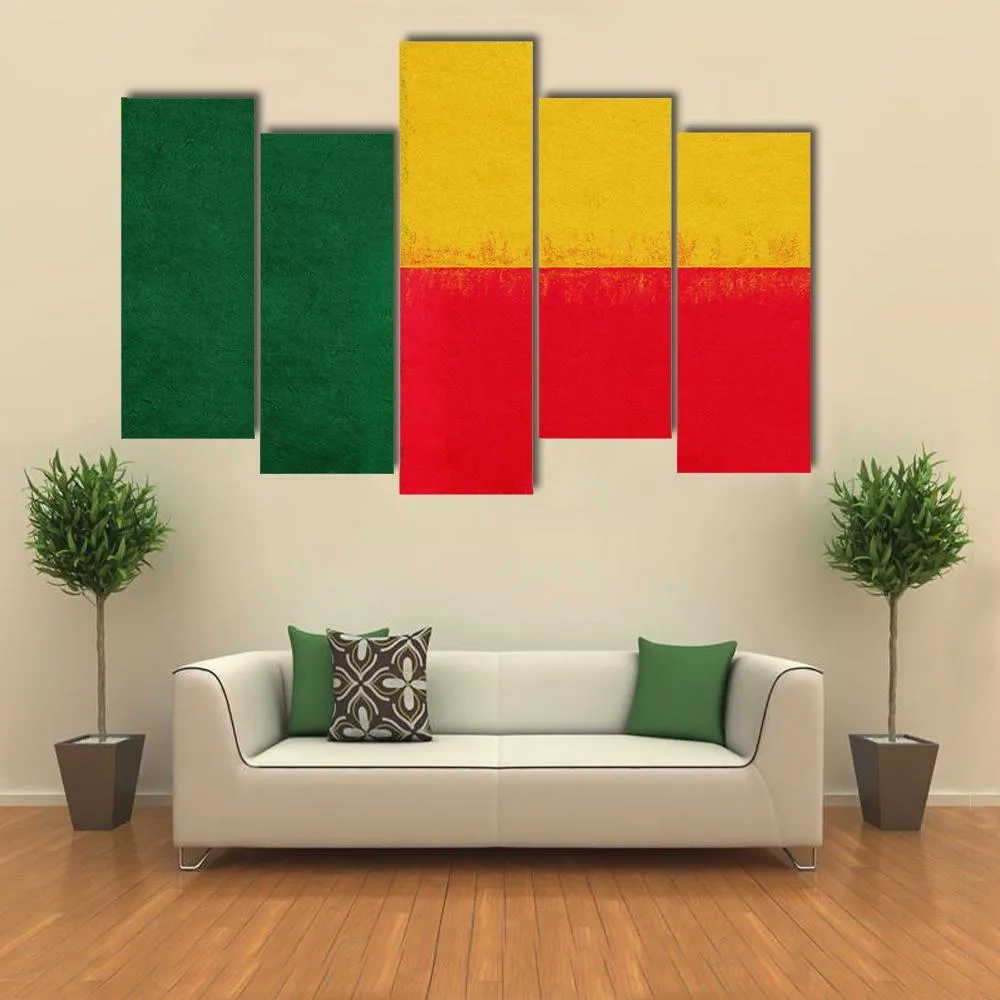 Flag Of Benin Canvas Wall Art