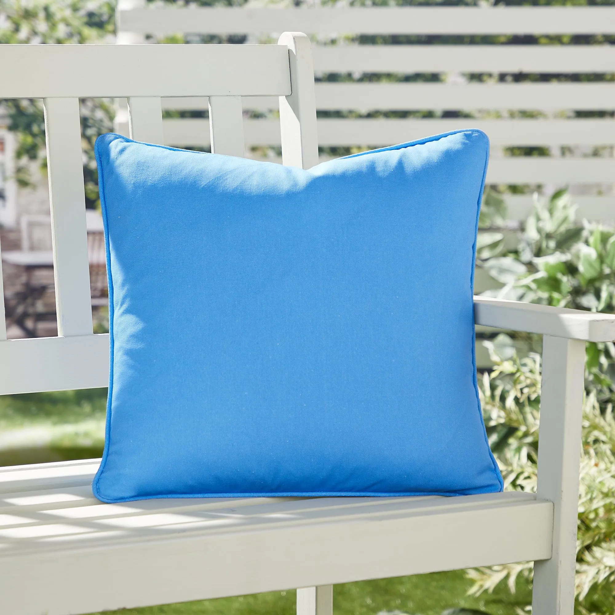 Fusion Plain Dye Cushion - Blue