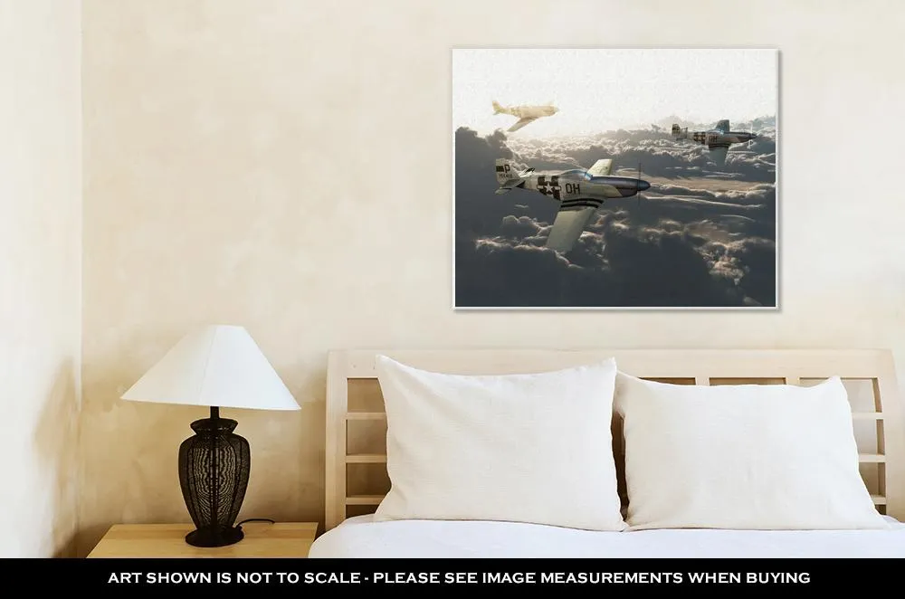 Gallery Wrapped Canvas, P51 Vintage Mustangs