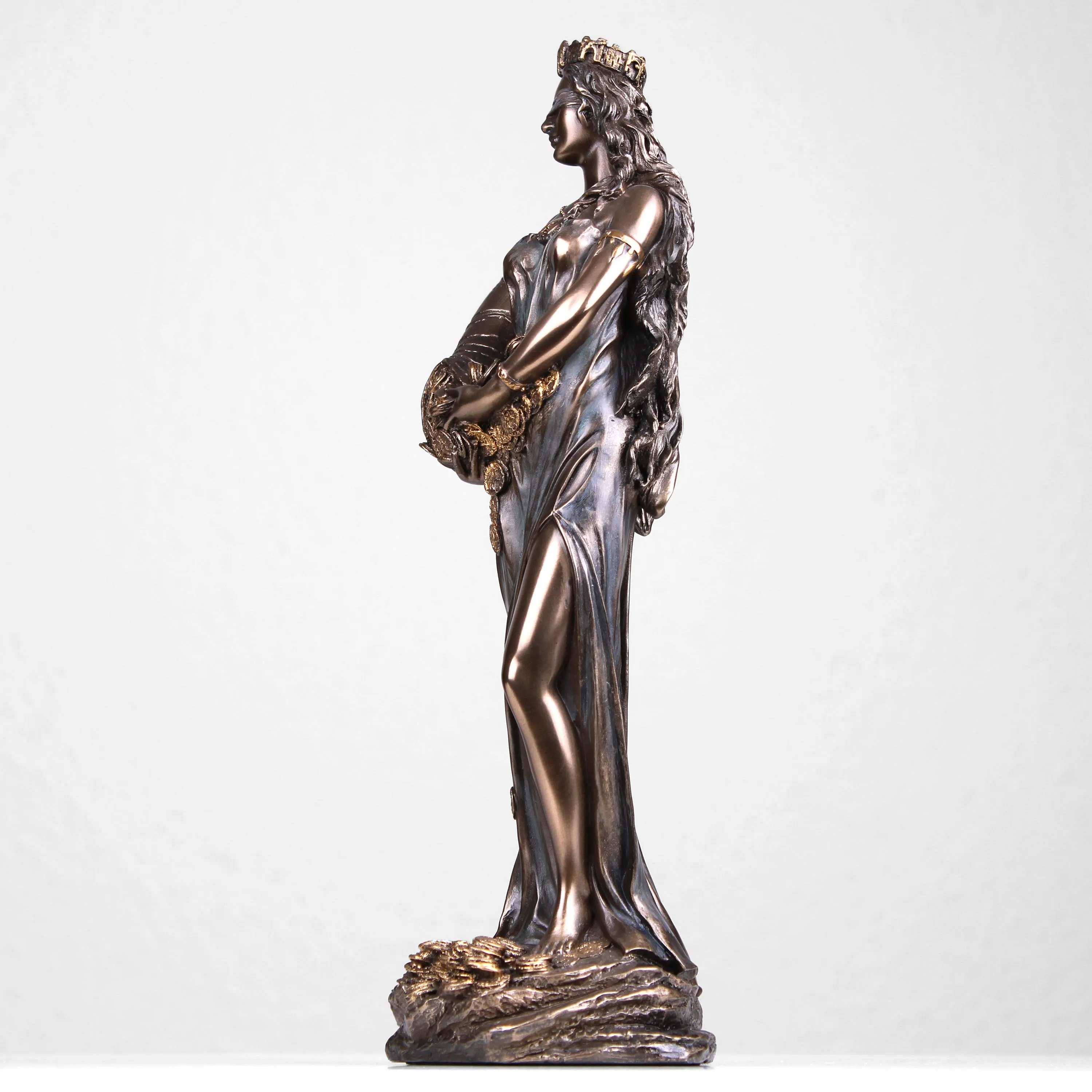 Goddess of Fortune Statue (Cold Cast Bronze Sculpture)