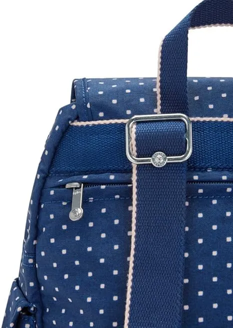 Kipling City Pack Women's Small Backpack, Soft Blue Polka Dot