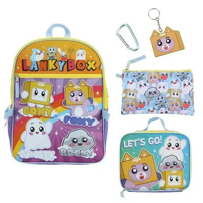 LankyBox 5-Piece Backpack & Lunchbox Set