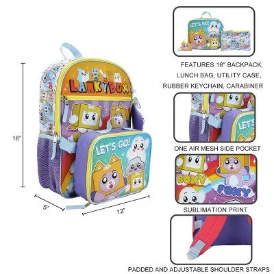 LankyBox 5-Piece Backpack & Lunchbox Set