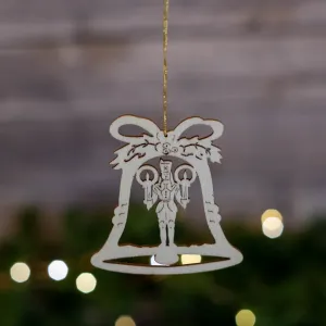 Laser Cut Bell Ornament with miner