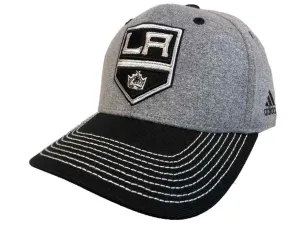 Los Angeles Kings Adidas Two-Tone Gray Black Structured Snapback Hat Cap