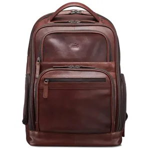 Mancini Leather Backpack for 15.6'' Laptop