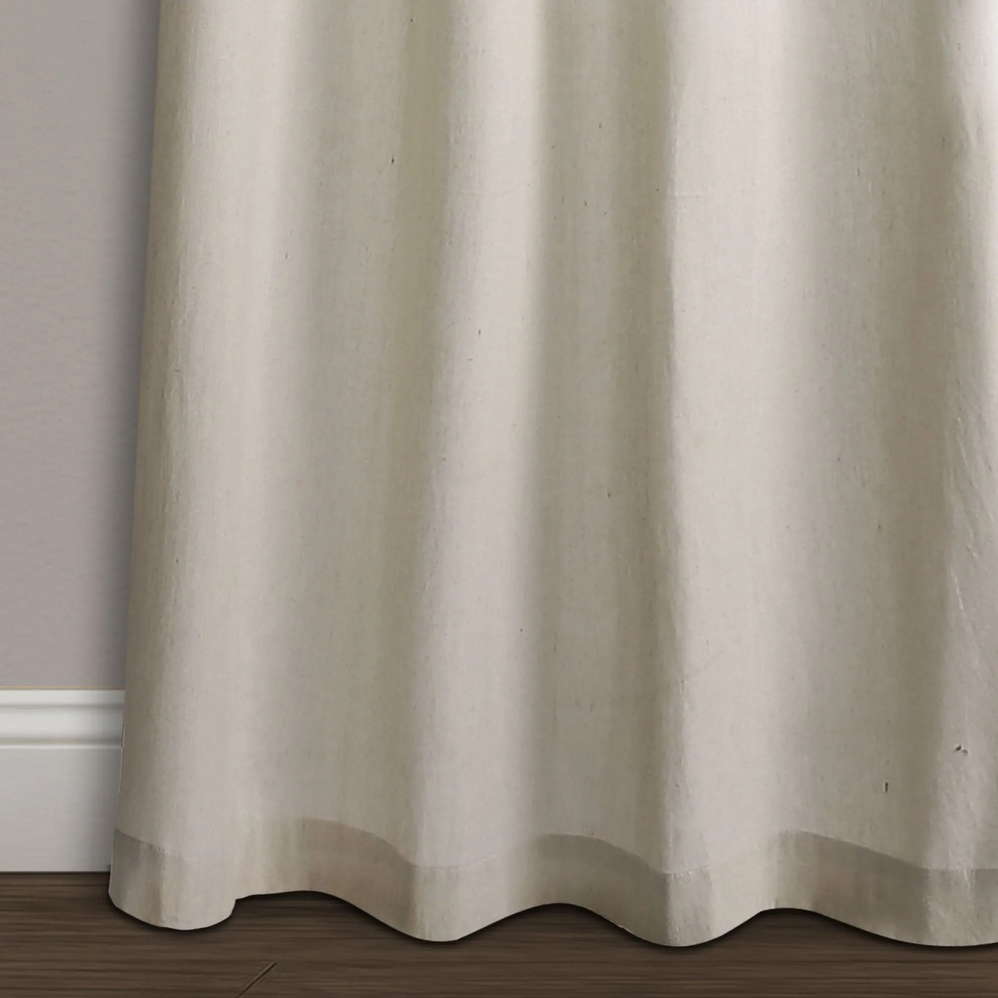 Milo Linen Window Curtain Panel Set