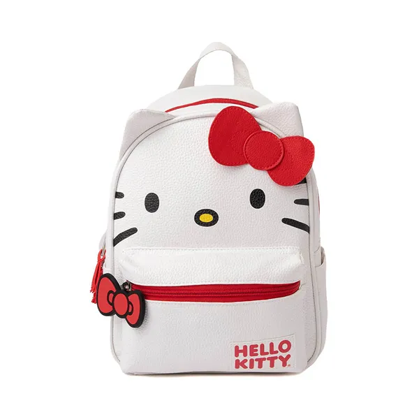 Mini Hello Kitty backpack, white/red