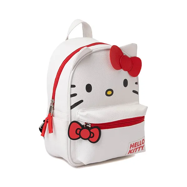 Mini Hello Kitty backpack, white/red