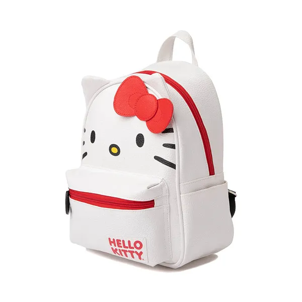 Mini Hello Kitty backpack, white/red