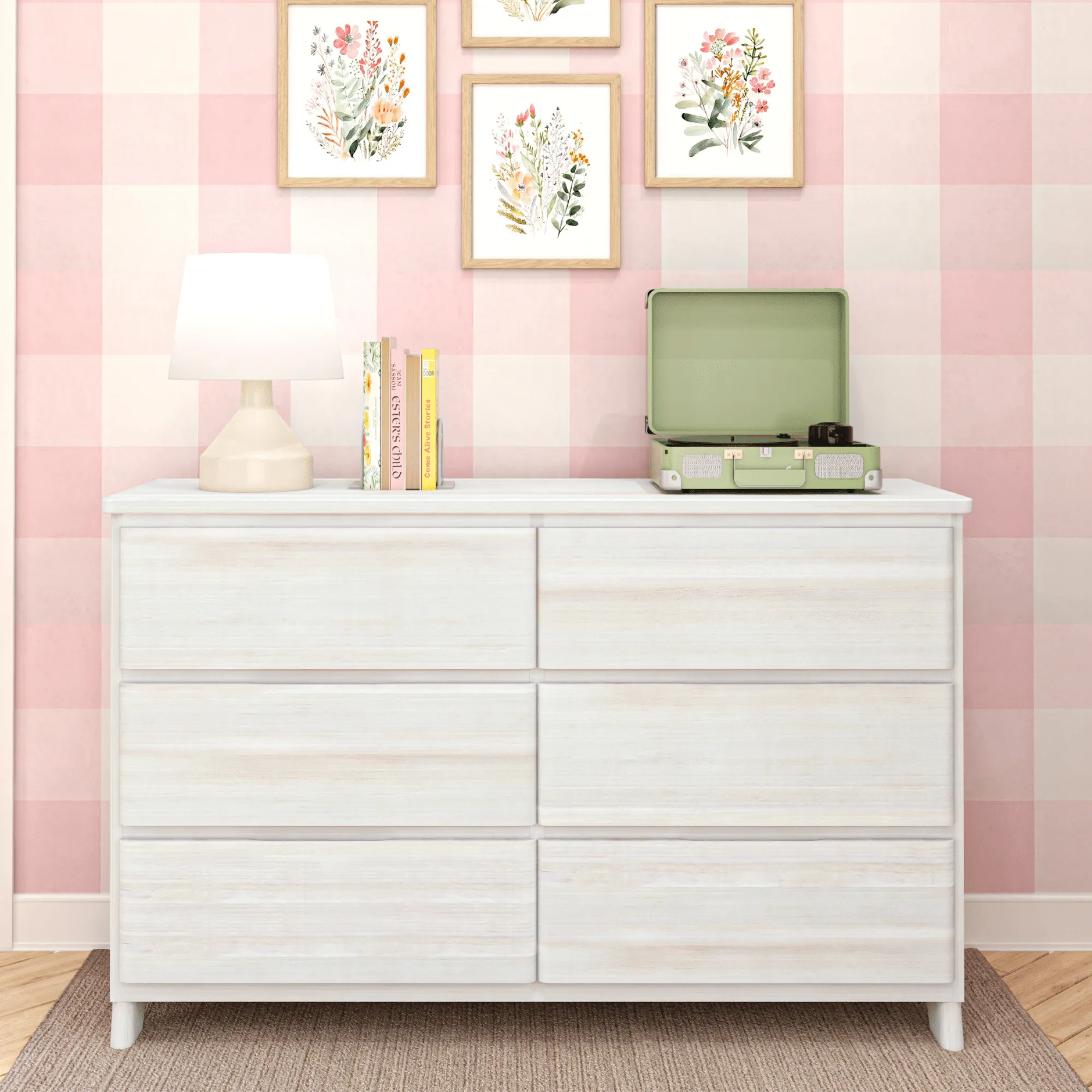 Modern Farmhouse 6-Drawer Dresser