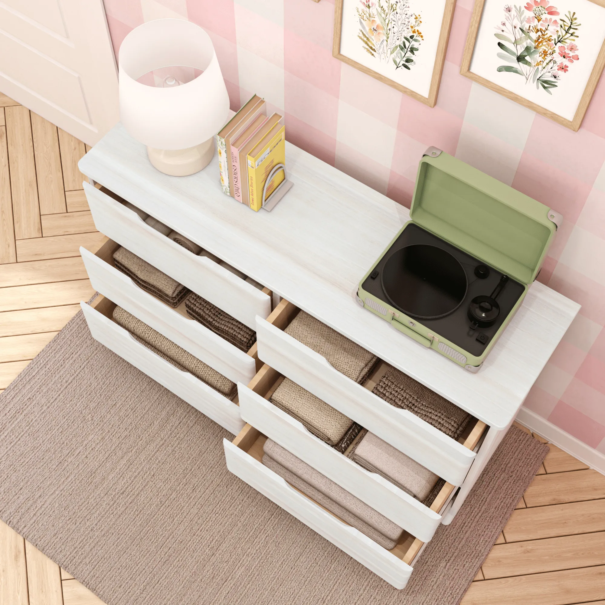 Modern Farmhouse 6-Drawer Dresser