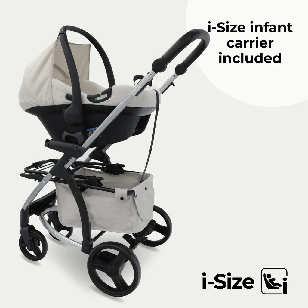 My Babiie MB200i 3-in-1 Travel System with i-Size Car Seat - Oatmeal