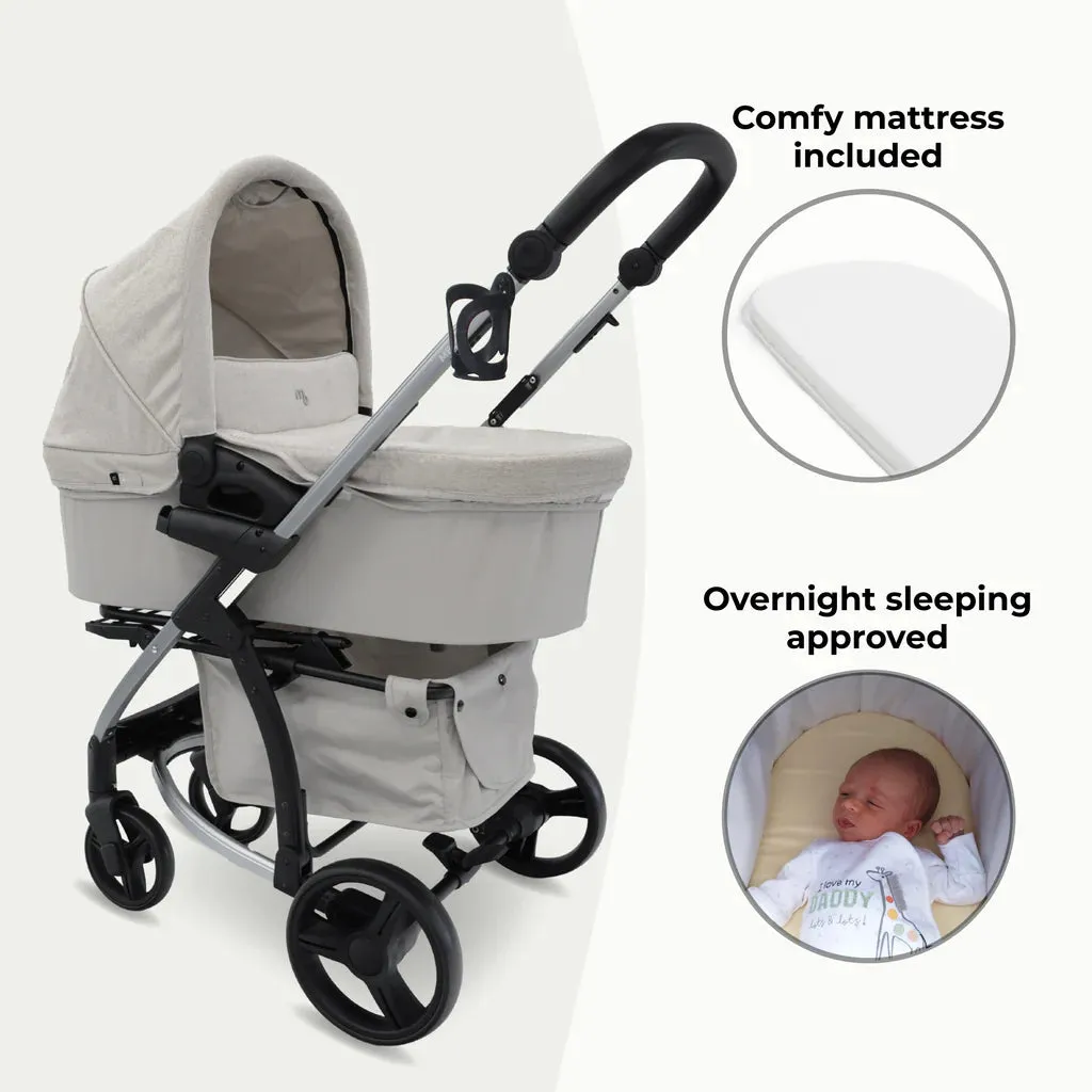 My Babiie MB200i 3-in-1 Travel System with i-Size Car Seat - Oatmeal