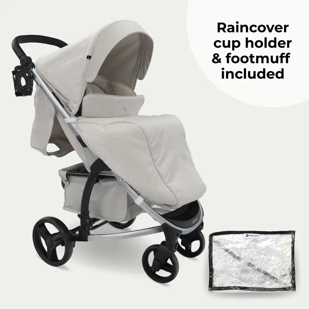 My Babiie MB200i 3-in-1 Travel System with i-Size Car Seat - Oatmeal