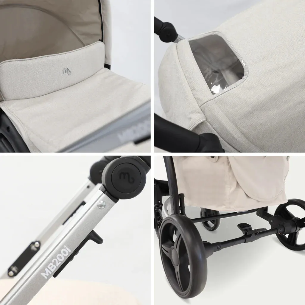 My Babiie MB200i 3-in-1 Travel System with i-Size Car Seat - Oatmeal