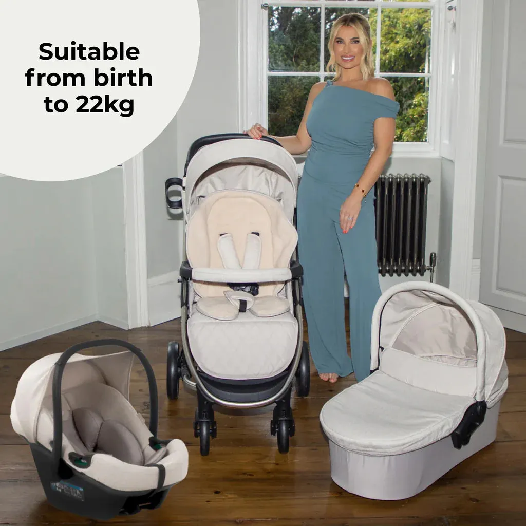 My Babiie MB200i 3-in-1 Travel System with i-Size Car Seat - Oatmeal