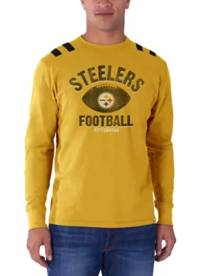 Pittsburgh Steelers 47 Brand Galley Gold Bruiser Long Sleeve Shirt