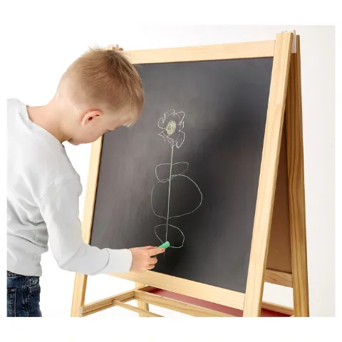 Preschool Art Easel with White and Black board I Di-Side