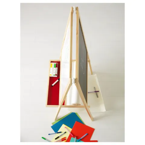 Preschool Art Easel with White and Black board I Di-Side